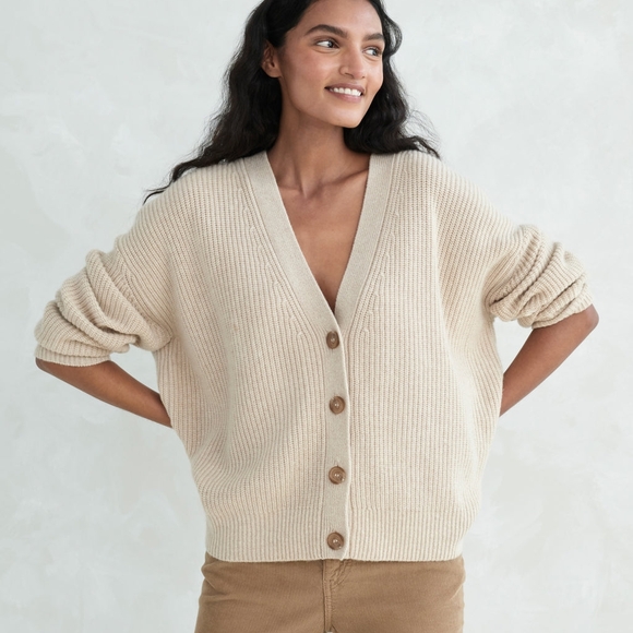 Jenni Kayne Sweaters - Jenni Kayne Cropped Cashmere Cocoon Cardigan